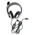 SPRACHT ZUMWDUSB2 ZuM Binaural Over The Head Headset, Black/Silver