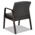 ALERA RL4319E Alera Reception Lounge WL Series Guest Chair, 24.21" x 24.8" x 32.67", Black Seat, Black Back, Espresso Base