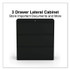 ALERA HLF3641BL Lateral File, 3 Legal/Letter/A4/A5-Size File Drawers, Black, 36" x 18.63" x 40.25"