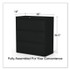 ALERA HLF3641BL Lateral File, 3 Legal/Letter/A4/A5-Size File Drawers, Black, 36" x 18.63" x 40.25"