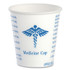 DART SOLO® R3 Paper Medical and Dental Graduated Cups, ProPlanet Seal, 3 oz, White/Blue, 100/Bag, 50 Bags/Carton