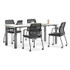 SAFCO PRODUCTS 6829BL Medina Guest Chair, Supports Up to 275 lb, 18" Seat Height, Black Seat/Back/Base