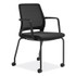 SAFCO PRODUCTS 6829BL Medina Guest Chair, Supports Up to 275 lb, 18" Seat Height, Black Seat/Back/Base
