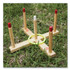 CHAMPION SPORT Sports QS1 Ring Toss Set, Plastic/Wood, Assorted Colors, 5 Pegs, 4 Rings