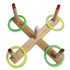 CHAMPION SPORT Sports QS1 Ring Toss Set, Plastic/Wood, Assorted Colors, 5 Pegs, 4 Rings