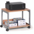 DURABLE OFFICE PRODUCTS CORP. 3710124 System 48 Multi-Function Trolley, Metal, 2 Shelves, 23.6 x 18.7 x 17, Beech