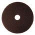 3M/COMMERCIAL TAPE DIV. 08448 Low-Speed High Productivity Floor Pad 7100, 20" Diameter, Brown, 5/Carton