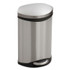 SAFCO PRODUCTS 9901SS Step-On Medical Receptacle, 3 gal, Steel, Stainless Steel