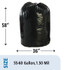 STOUT by Envision™ T3658B15 Total Recycled Content Plastic Trash Bags, 60 gal, 1.5 mil, 36" x 58", Black/Brown, 100/Carton