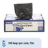 STOUT by Envision™ T3658B15 Total Recycled Content Plastic Trash Bags, 60 gal, 1.5 mil, 36" x 58", Black/Brown, 100/Carton