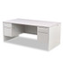 HON COMPANY 38180G2Q 38000 Series Double Pedestal Desk, 72" x 36" x 29.5", Light Gray
