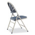 NATIONAL PUBLIC SEATING NPS® 1115 1100 Series Deluxe Fan-Back Tri-Brace Folding Chair, Supports Dark Blue Seat, Dark Blue Back, Gray Base, 4/Carton