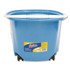 QUICKIE 20000ZQK EZ-Glide Bucket on Wheels, 5 qt, Blue