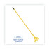 BOARDWALK 620 Quick Change Side-Latch Plastic Mop Head Handle, 60" Aluminum Handle, Yellow