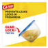 CLOROX SALES CO. Glad® 70045PK Deep Dish Food Storage Containers, 64 oz, Plastic, 3/Pack