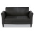 ALERA RL22LS10B Alera Reception Lounge Sofa Series, Two-Cushion Loveseat, 55.5" x 31.5" x 33.07", Black