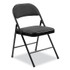 NATIONAL PUBLIC SEATING BASICS by NPS® 970 970 Series Fabric Padded Steel Folding Chair, Supports Up to 250 lb, 17.75" Seat Height, Star Trail Black, 4/Carton