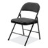 NATIONAL PUBLIC SEATING BASICS by NPS® 970 970 Series Fabric Padded Steel Folding Chair, Supports Up to 250 lb, 17.75" Seat Height, Star Trail Black, 4/Carton