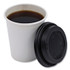 BOARDWALK HOTBL8 Hot Cup Lids, Fits 8 oz Hot Cups, Black, 1,000/Carton