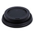 BOARDWALK HOTBL8 Hot Cup Lids, Fits 8 oz Hot Cups, Black, 1,000/Carton