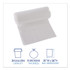 BOARDWALK 303610 High-Density Can Liners, 30 gal, 8 mic, 30" x 36", Natural, Perforated Roll, 25 Bags/Roll, 20 Rolls/Carton