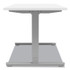 UNION & SCALE 24388476 Essentials Electric Sit-Stand Desk, 55.1" x 27.5" x 25.9" to 51.5", White/Aluminum