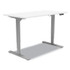 UNION & SCALE 24388476 Essentials Electric Sit-Stand Desk, 55.1" x 27.5" x 25.9" to 51.5", White/Aluminum