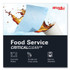 KIMBERLY-CLARK PROFESSIONAL WypAll® 51633 Heavy-Duty Foodservice Cloths, 12.5 x 23.5, Blue, 100/Carton
