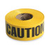 TATCO 10700 Caution Barricade Safety Tape, 3" x 1,000 ft, Black/Yellow