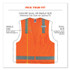 TENACIOUS HOLDINGS, INC. ergodyne® 24513 GloWear 8249Z-S Single Size Class 2 Economy Surveyors Zipper Vest, Polyester, Medium, Orange