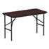 ALERA FT724824MY Wood Folding Table, Rectangular, 48w x 23.88d x 29h, Mahogany