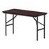 ALERA FT724824MY Wood Folding Table, Rectangular, 48w x 23.88d x 29h, Mahogany