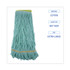 BOARDWALK 1200XL EcoMop Looped-End Mop Head, Recycled Fibers, Extra Large Size, Green