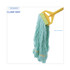 BOARDWALK 1200XL EcoMop Looped-End Mop Head, Recycled Fibers, Extra Large Size, Green