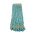 BOARDWALK 1200XL EcoMop Looped-End Mop Head, Recycled Fibers, Extra Large Size, Green