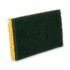 3M/COMMERCIAL TAPE DIV. 19428 Niagara Medium Duty Scrubbing Sponge 74N, 3.6 x 6, 1" Thick, Yellow/Green, 20/Carton