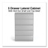 ALERA HLF4267LG Lateral File, 5 Legal/Letter/A4/A5-Size File Drawers, 1 Roll-Out Posting Shelf, Light Gray, 42" x 18.63" x 67.63"