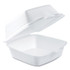 DART 50HT1 Foam Hinged Lid Containers, 5.38 x 5.5 x 2.88, White, 500/Carton