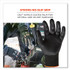 TENACIOUS HOLDINGS, INC. ergodyne® 17852 ProFlex 7001-CASE Nitrile Coated Gloves, EN388: 4121X, 8.25" Long, Small, Black, 144 Pairs/Carton