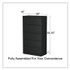 ALERA HLF3667BL Lateral File, 5 Legal/Letter/A4/A5-Size File Drawers, Black, 36" x 18.63" x 67.63"