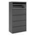 ALERA HLF3667BL Lateral File, 5 Legal/Letter/A4/A5-Size File Drawers, Black, 36" x 18.63" x 67.63"