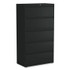 ALERA HLF3667BL Lateral File, 5 Legal/Letter/A4/A5-Size File Drawers, Black, 36" x 18.63" x 67.63"