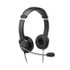 KENSINGTON K97601WW Hi-Fi Headphones with Microphone, 6 ft Cord, Black