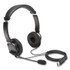 KENSINGTON K97601WW Hi-Fi Headphones with Microphone, 6 ft Cord, Black