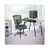 ALERA EL42ME10B Alera Elusion Series Mesh Mid-Back Multifunction Chair, Prem Fabric, Supports Up to 275 lb, 17.7" to 21.4" Seat Height, Black