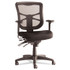 ALERA EL42ME10B Alera Elusion Series Mesh Mid-Back Multifunction Chair, Prem Fabric, Supports Up to 275 lb, 17.7" to 21.4" Seat Height, Black