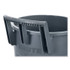 RUBBERMAID COMMERCIAL PROD. 2179403 Vented Wheeled BRUTE Container, 32 gal, Plastic, Gray