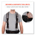 TENACIOUS HOLDINGS, INC. ergodyne® 13665 Arsenal 5560 Padded Tool Belt Suspenders, 36" to 48" Waist, 3" Wide, Polyester, Gray