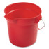RUBBERMAID COMMERCIAL PROD. 2963 RED BRUTE Round Utility Pail, 10 qt, Plastic, Red, 10.5" dia