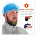 TENACIOUS HOLDINGS, INC. ergodyne® 12689 Chill-Its 6632 Performance Knit Cooling Skull Cap, Polyester/Spandex, One Size Fits Most, Blue